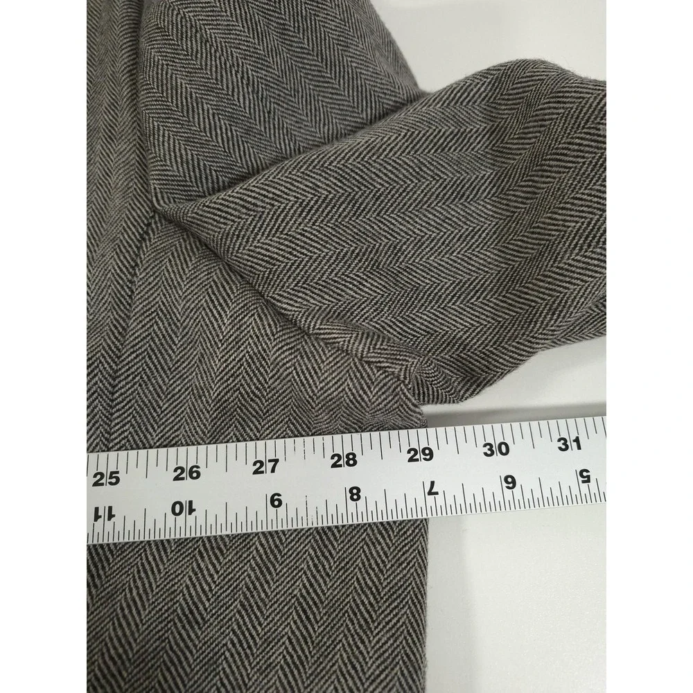 Lauren Ralph Lauren Sport Coat Mens 58L Gray Wool Herringbone Elbow Patch